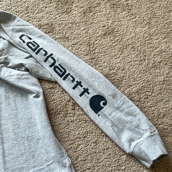 Carhartt Loose Fit Heavyweight Long Sleeve Men’s M Graphic Shirt Logo Gorpcore - Picture 6 of 13